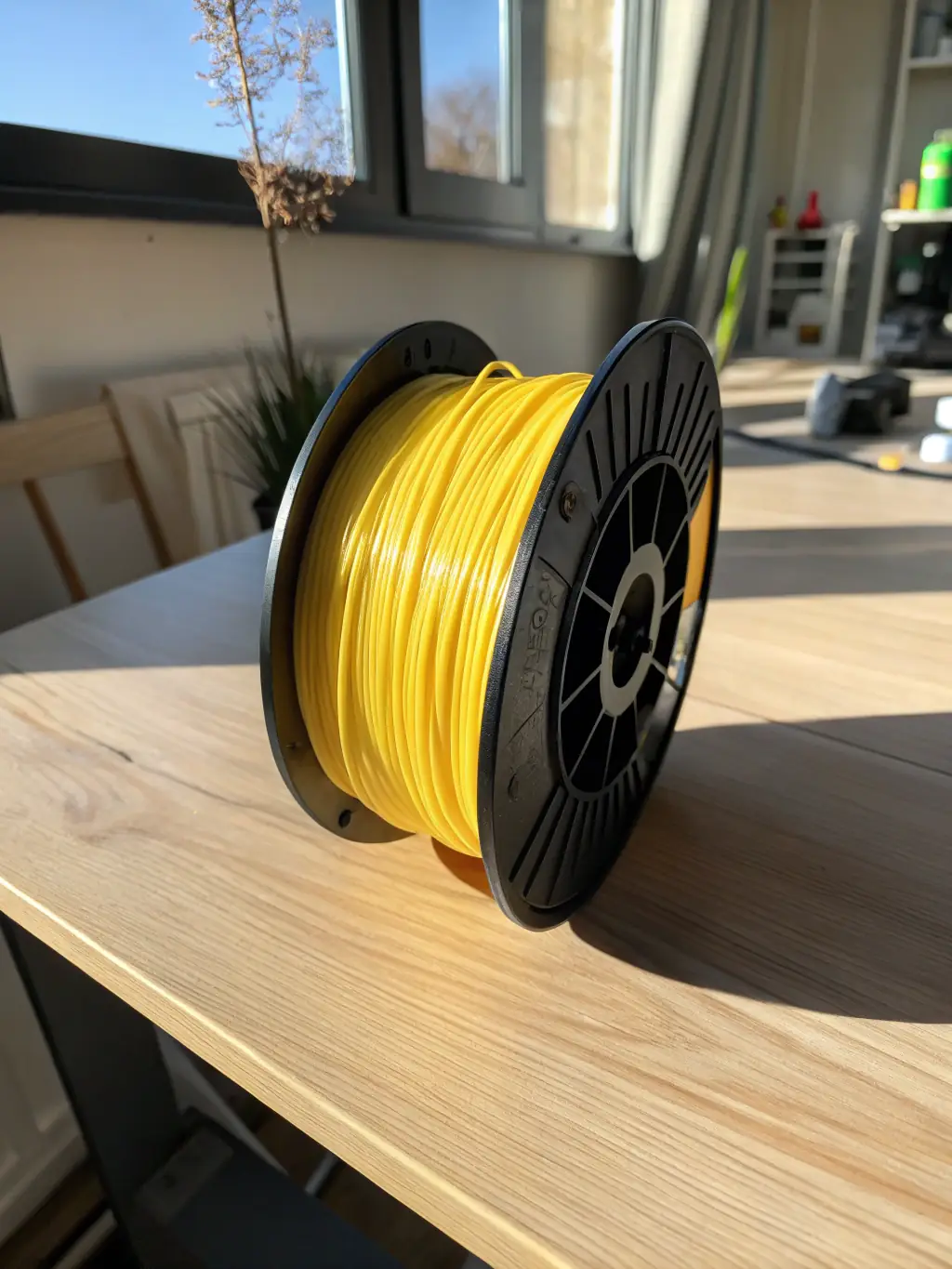 A spool of flexible TPU filament, showcasing its elasticity and resistance to wear, emphasizing the unique properties available in SA 3D's premium filament selection.